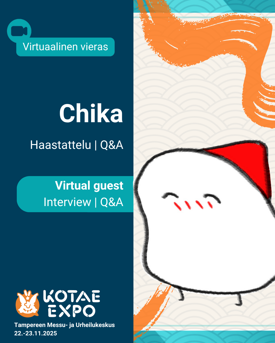 Chika (Weekend Nordic Club) kunniavieraana Kotaessa